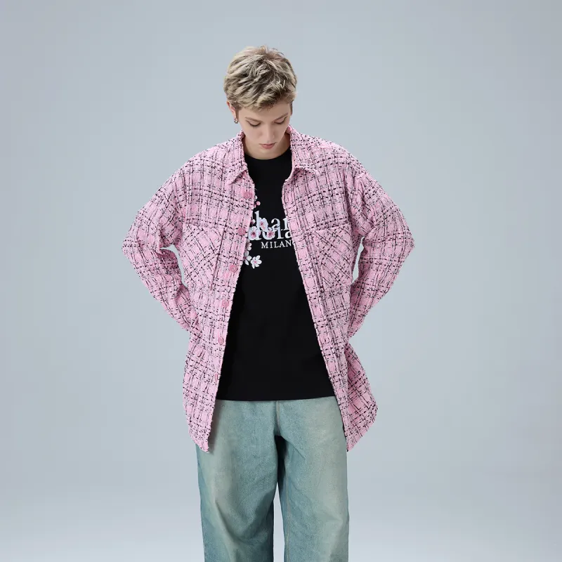 Charlie Luciano Shirt Fall Unisex Pink-7