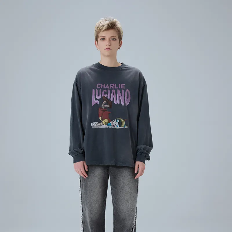 Charlie Luciano T Shirt Unisex Dark Gray-3