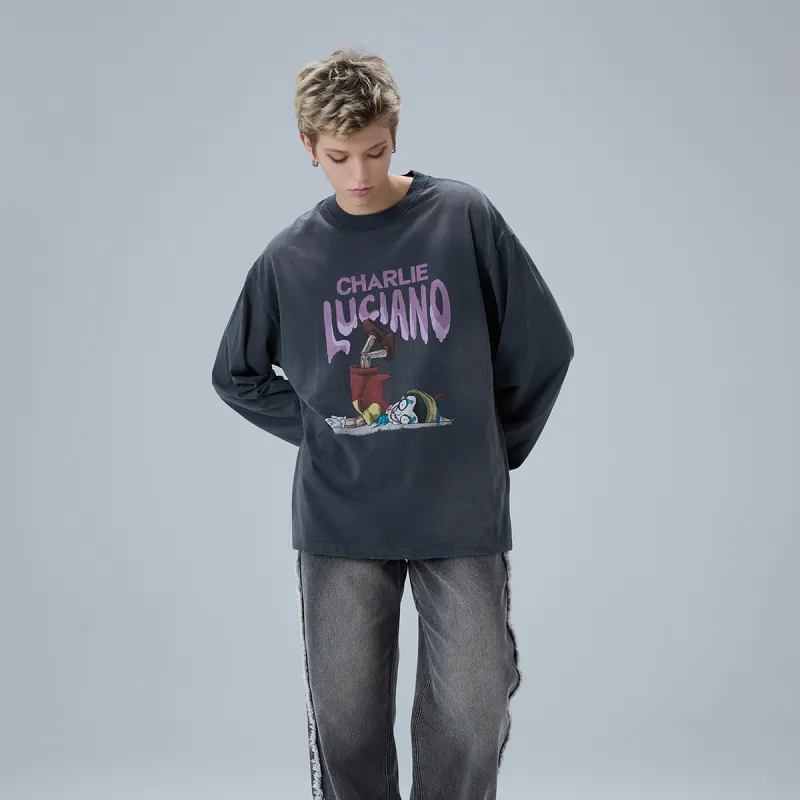 Charlie Luciano T Shirt Unisex Dark Gray-15