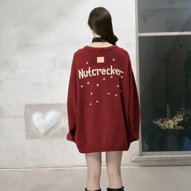 Charlie Luciano x HUTAOJIAZI Sweater Unisex Red-2