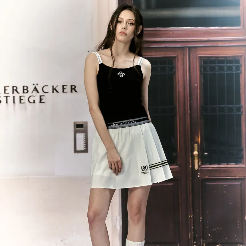 Charlie Luciano Casual Short Skirts Women's White-2
