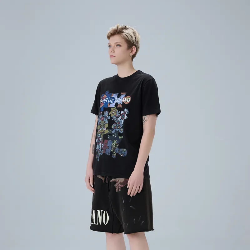 Charlie Luciano Casual Shorts Unisex-4