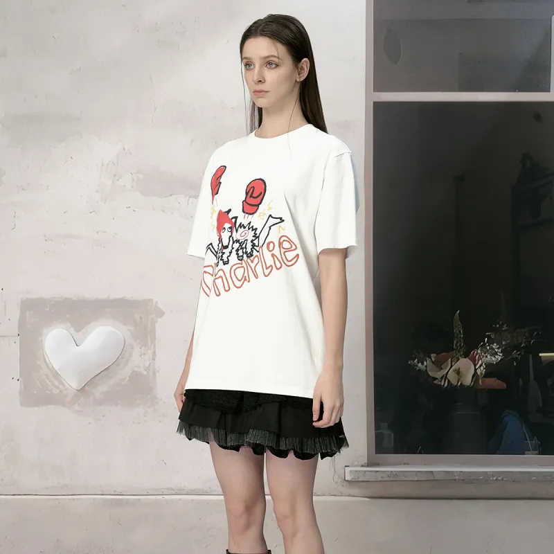 Charlie Luciano T Shirts Unisex White Box+Socks-3