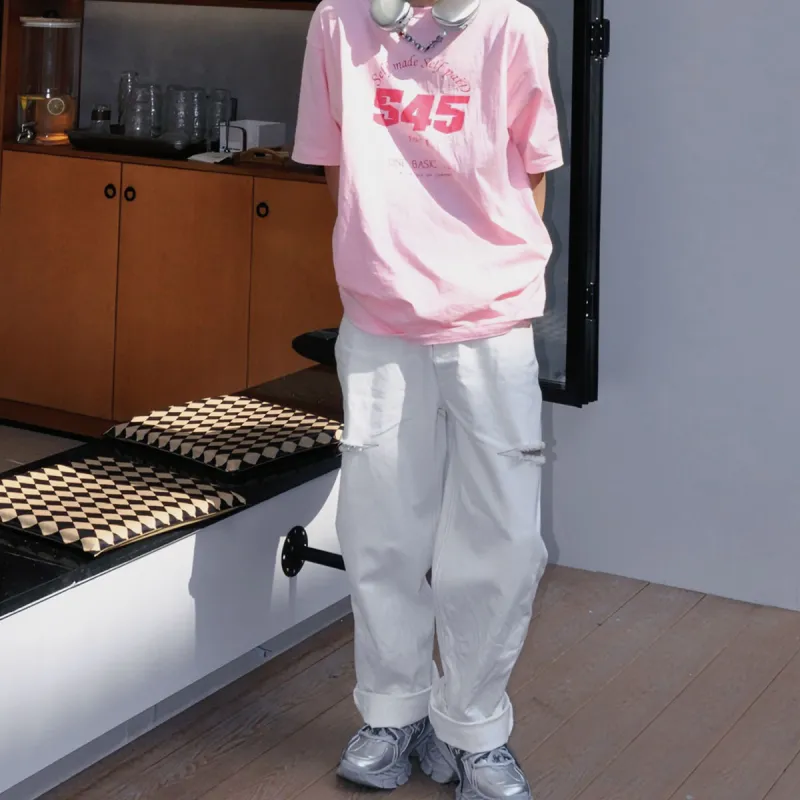 Charlie Luciano Jeans Unisex White-11