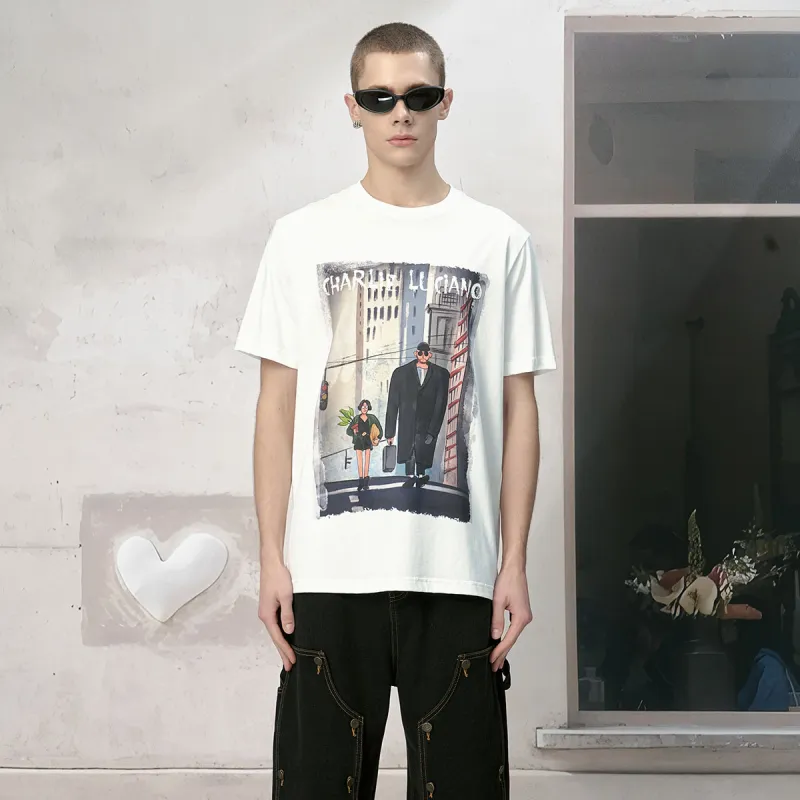 Charlie Luciano T Shirts Unisex White Box+Socks-3