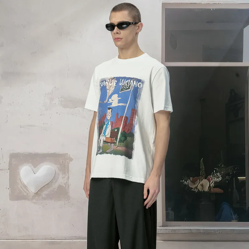 Charlie Luciano T Shirts Unisex White Box+Socks-3