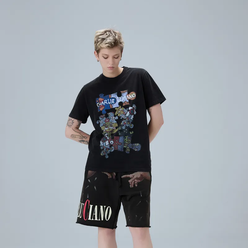 Charlie Luciano Casual Shorts Unisex-5