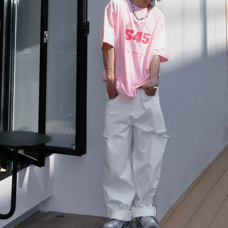 Charlie Luciano Jeans Unisex White-6