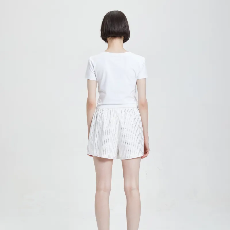 Charlie Luciano Shorts Women's White-3