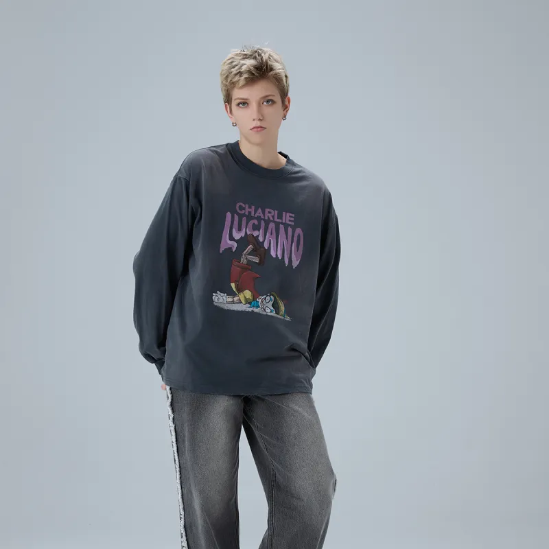 Charlie Luciano T Shirt Unisex Dark Gray-16