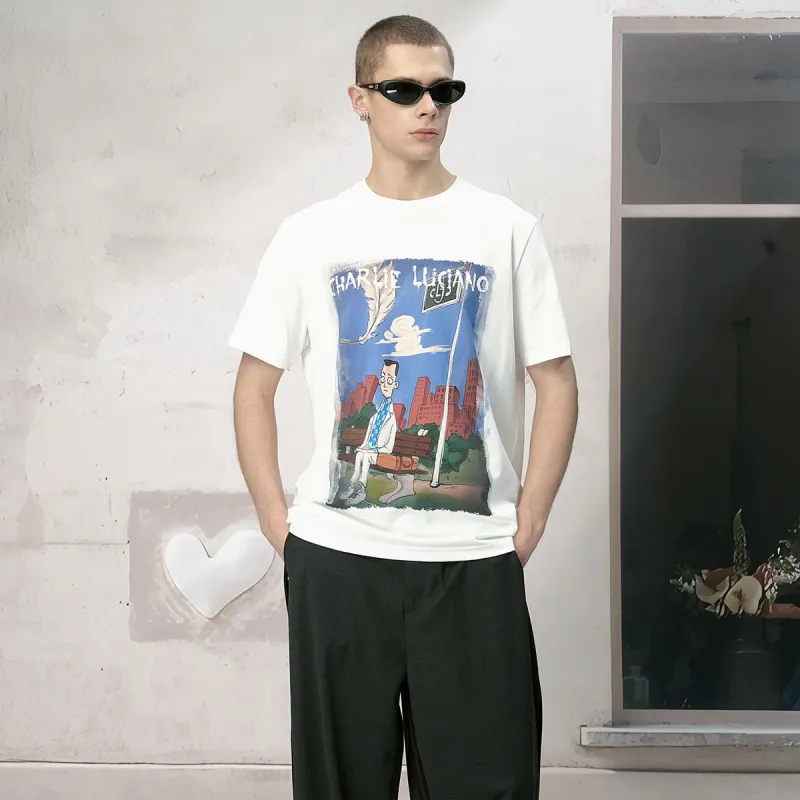 Charlie Luciano T Shirts Unisex White Box+Socks-2