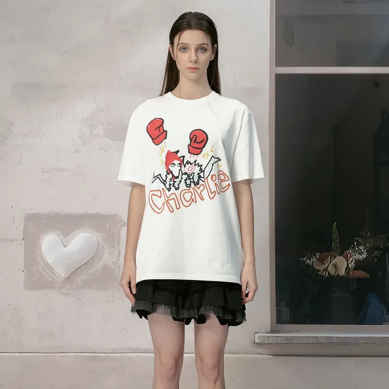 Charlie Luciano T Shirts Unisex White Box+Socks-4