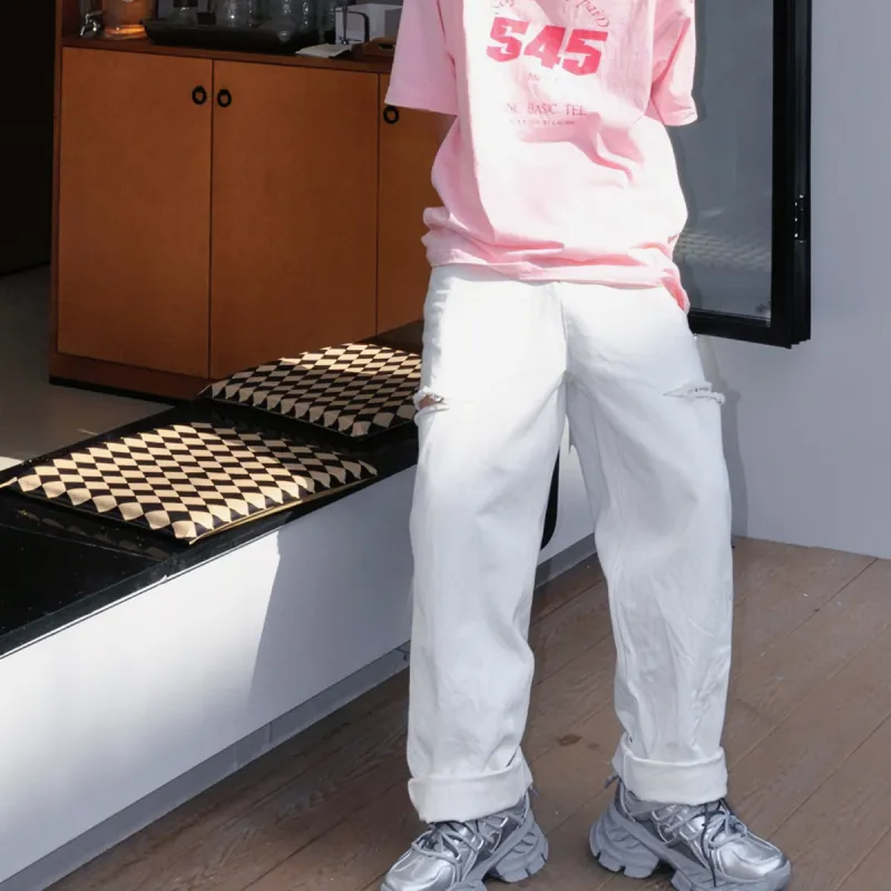 Charlie Luciano Jeans Unisex White-10