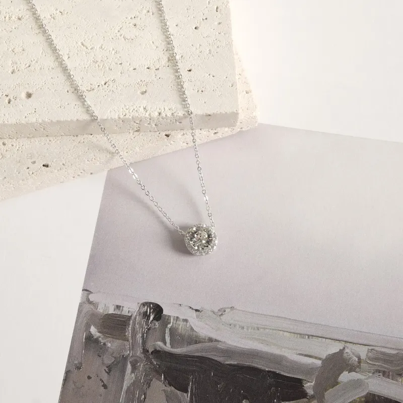 KEYS VIA S925 Silver, Synthetic Cubic Zirconia Necklaces Women's-3