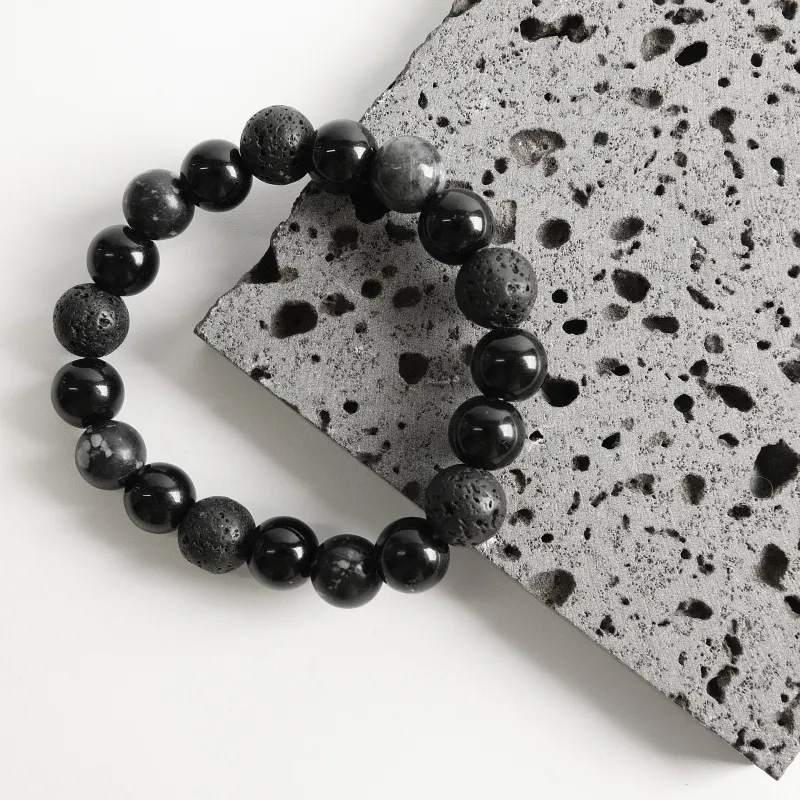 KEYS VIA Volcanic Stone Resin Bracelets Women's-3