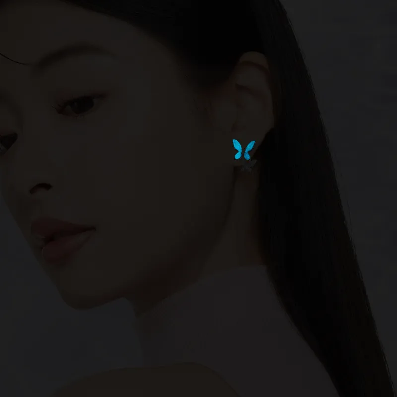 KEYS VIA S925 Silver Stud Earrings Women's-2
