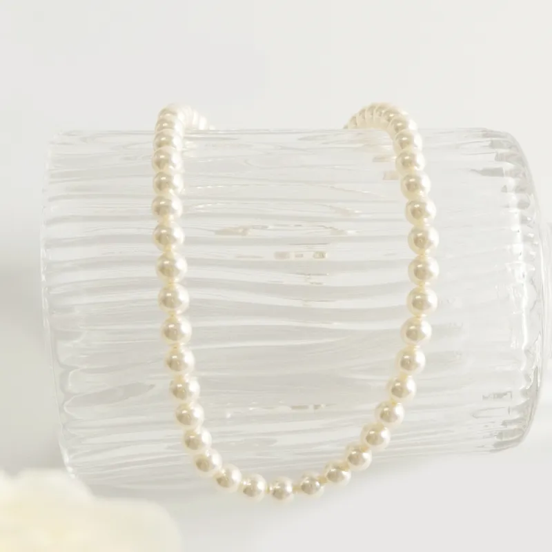 KEYS VIA Copper Alloy Imitation Pearl Necklaces Women's-8