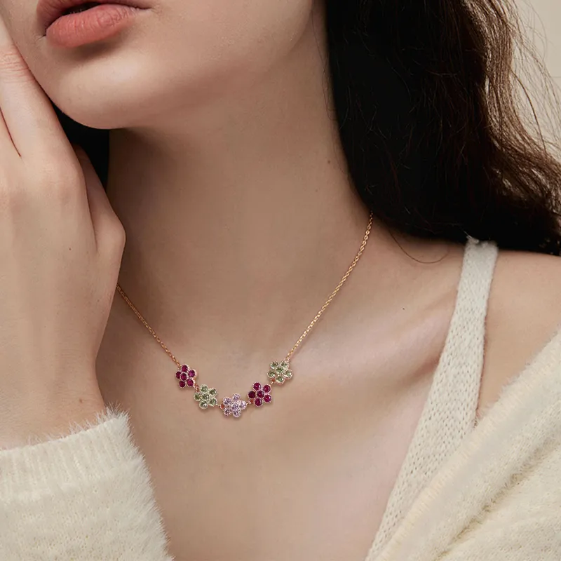 KEYS VIA Synthetic Cubic Zirconia Necklaces Women's-4