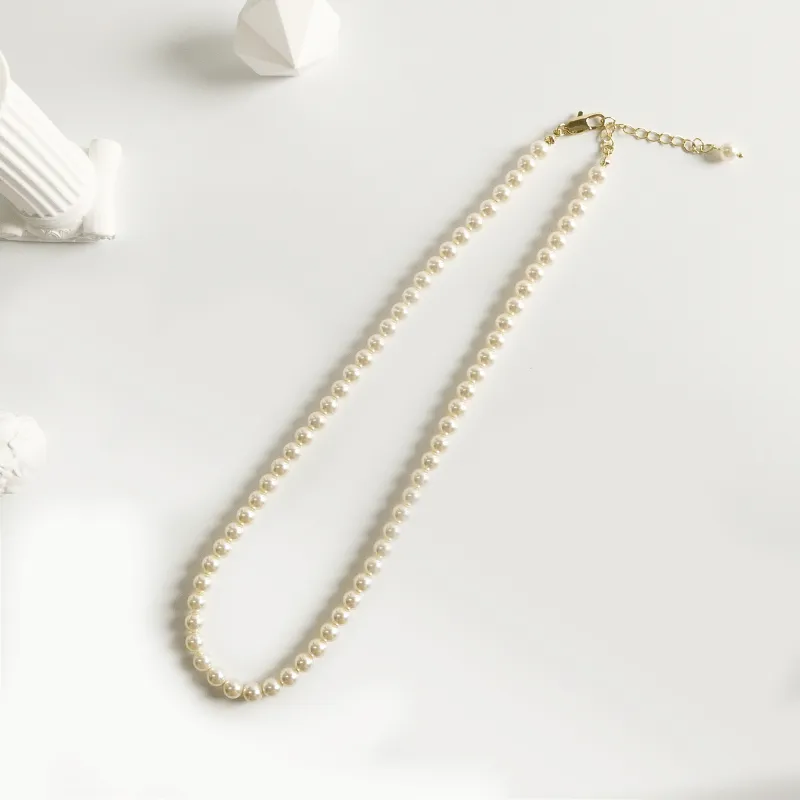 KEYS VIA Copper Alloy Imitation Pearl Necklaces Women's-3