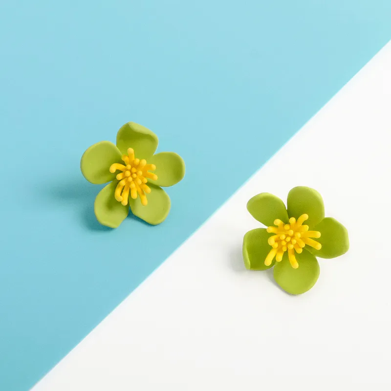 KEYS VIA Copper Alloy Stud Earrings Women's-1