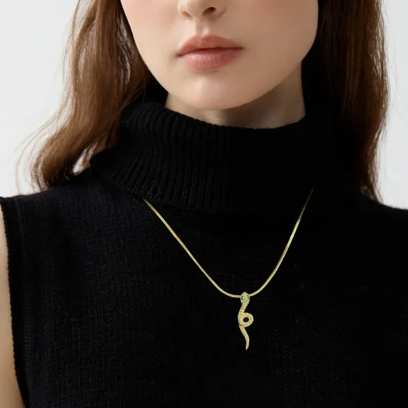 DREAM PARTY Copper Alloy Synthetic Cubic Zirconia Necklaces Unisex Gold Silver-3
