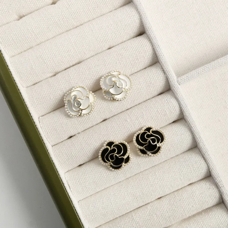 KEYS VIA Copper Alloy Faux Pearl S925 Sterling Silver Stud Earrings Women's-7