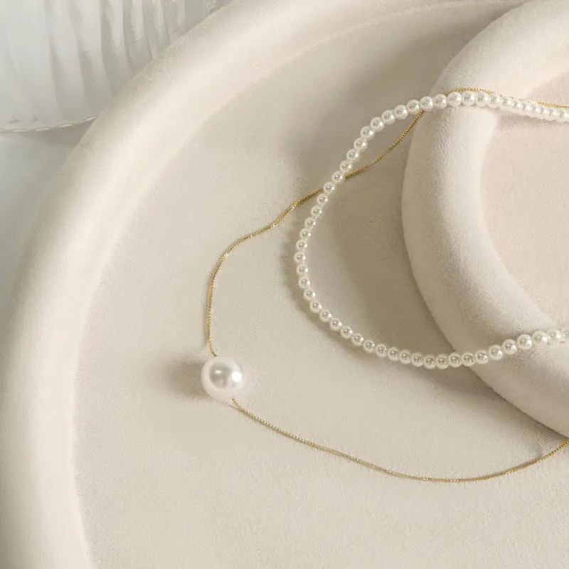 KEYS VIA Faux Pearl Necklaces Women's-3