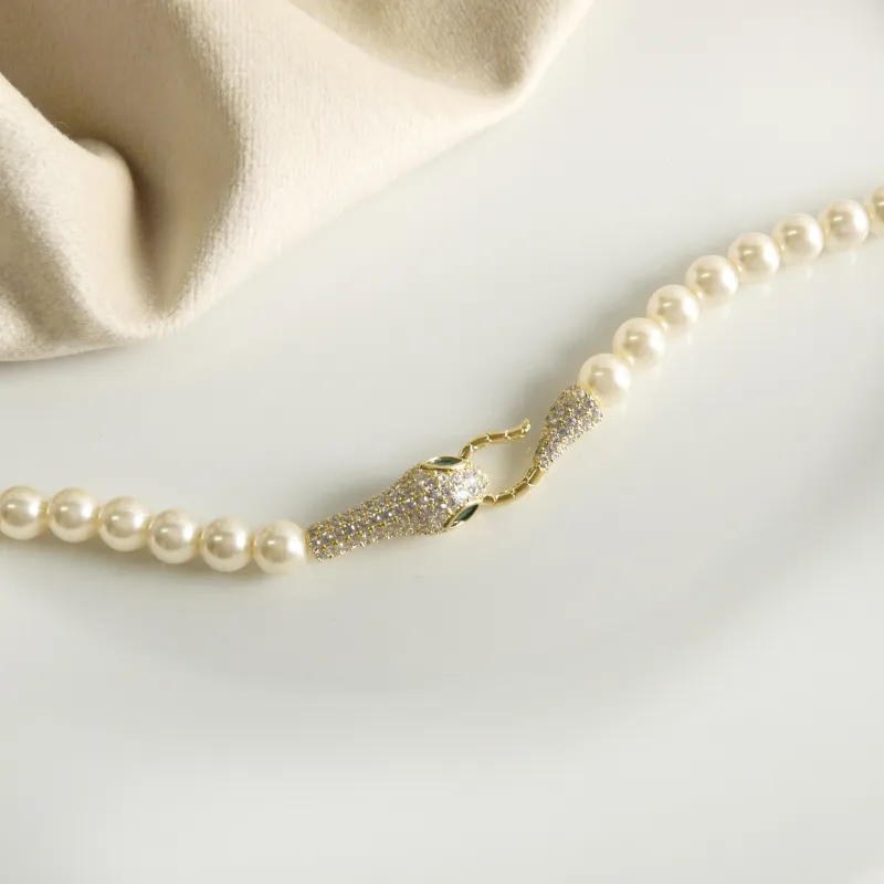 KEYS VIA Copper Alloy Synthetic Cubic Zirconia Faux Pearl Bracelet Gift Box Set Women's-5