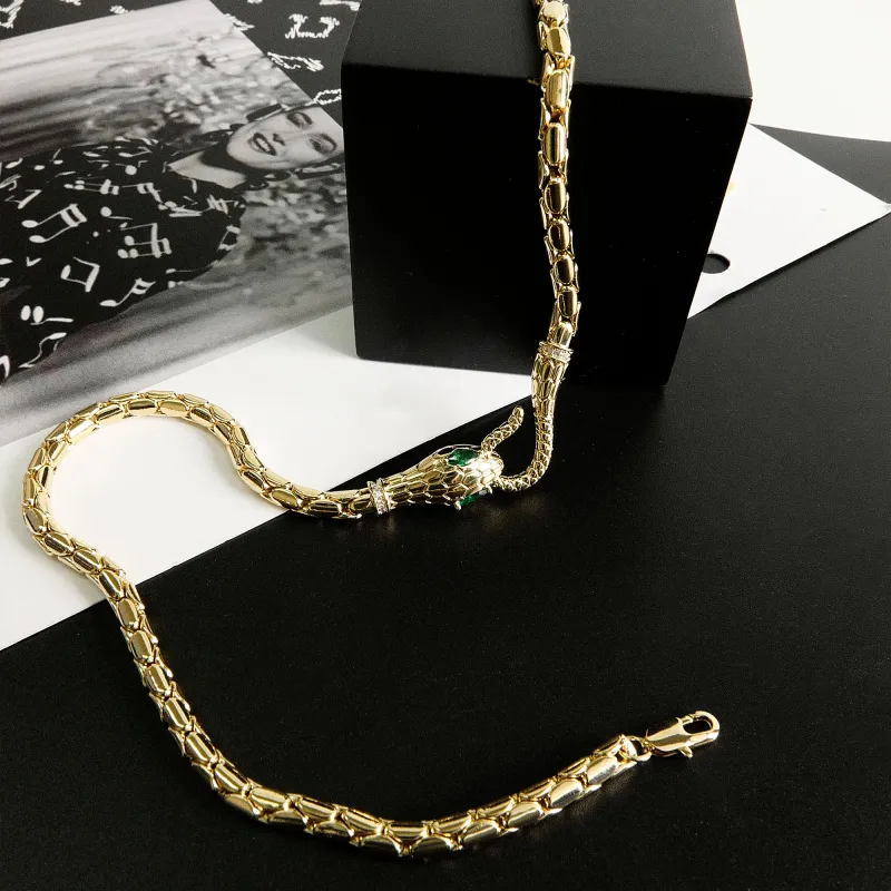 DREAM PARTY Copper Alloy Synthetic Cubic Zirconia Necklaces Unisex-5