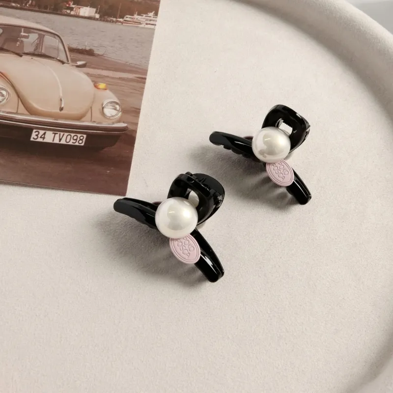 KEYS VIA Acrylic Imitation Pearl Copper Alloy Hair Clips Women's-4