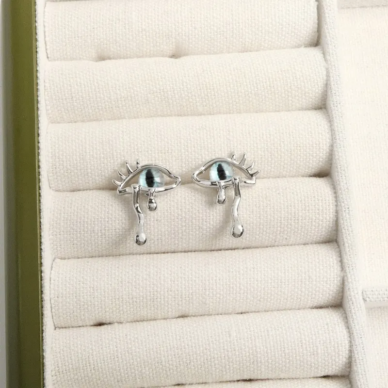 KEYS VIA Copper Alloy Stud Earrings Women's-1
