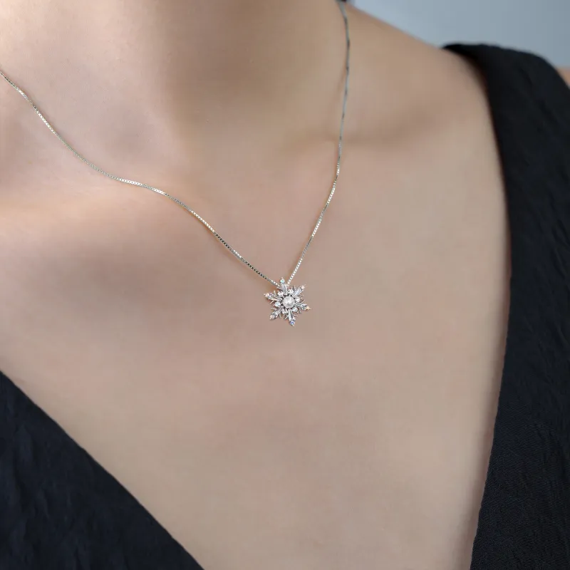 KEYS VIA Copper Alloy Synthetic Cubic Zirconia Faux Pearl Rhinestone Necklaces Women's-1