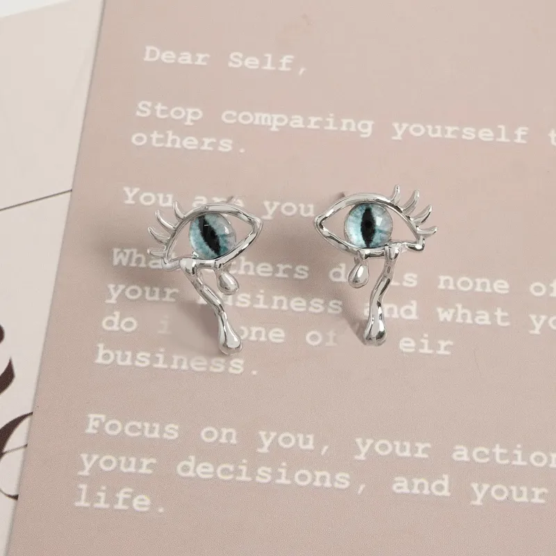 KEYS VIA Copper Alloy Stud Earrings Women's-2