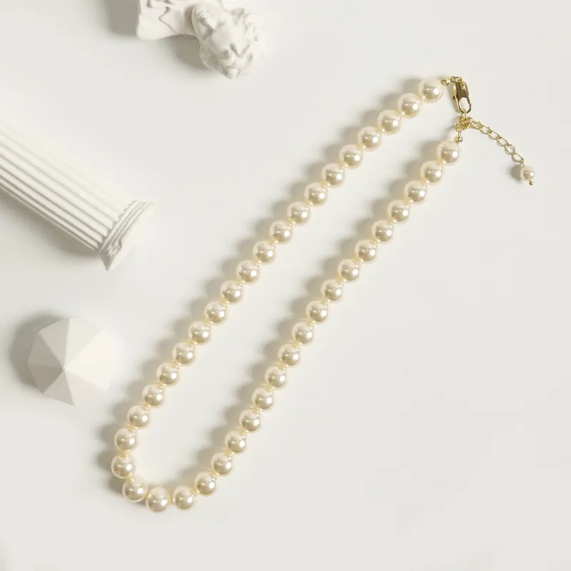 KEYS VIA Copper Alloy Imitation Pearl Necklaces Women's-15