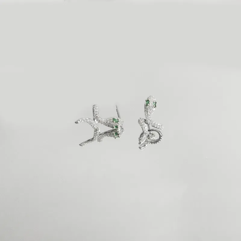 KEYS VIA Copper Alloy Stud Earrings Women's-8