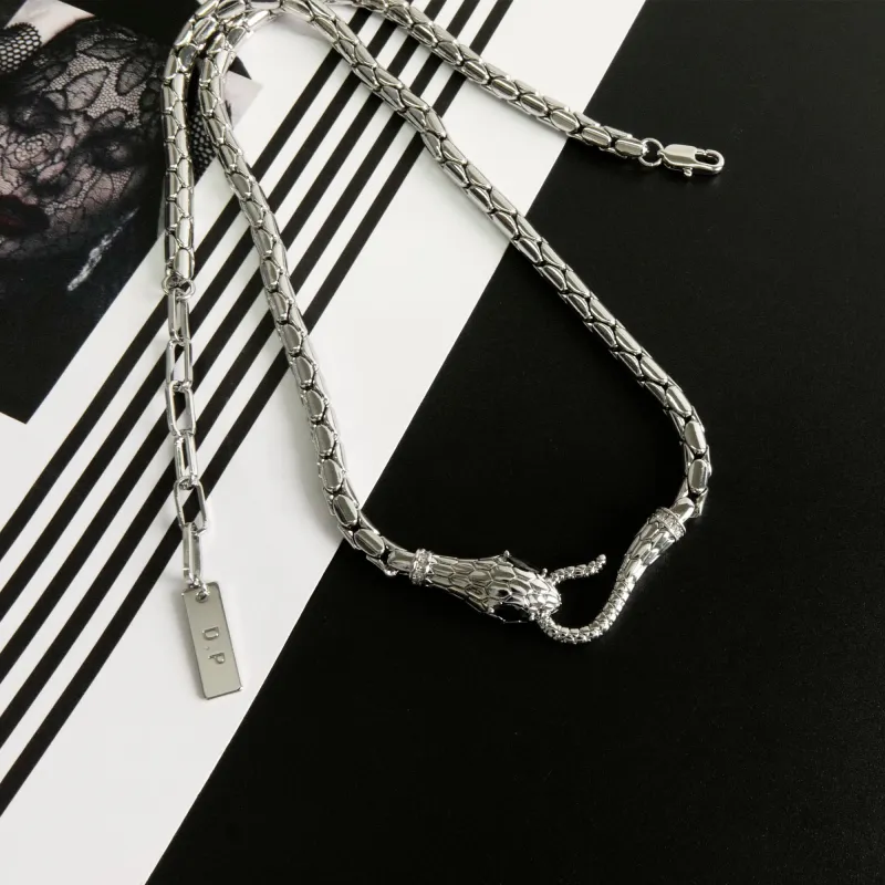 DREAM PARTY Copper Alloy Synthetic Cubic Zirconia Necklaces Unisex-2