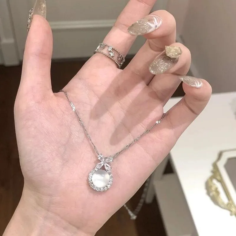 KEYS VIA S925 Silver Necklaces Women's-5