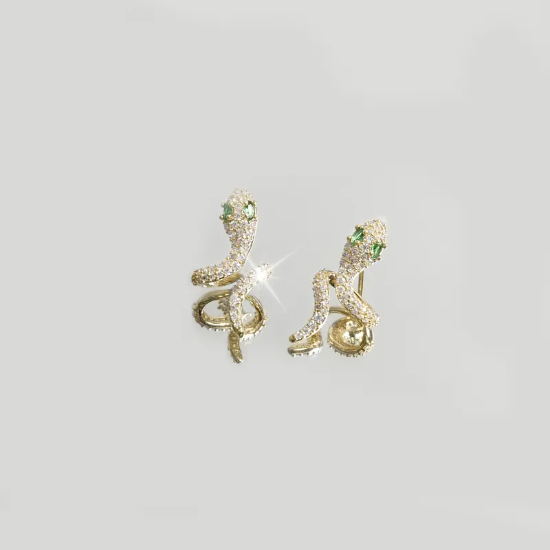KEYS VIA Copper Alloy Stud Earrings Women's-3