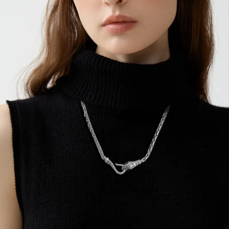 DREAM PARTY Copper Alloy Synthetic Cubic Zirconia Necklaces Unisex-3