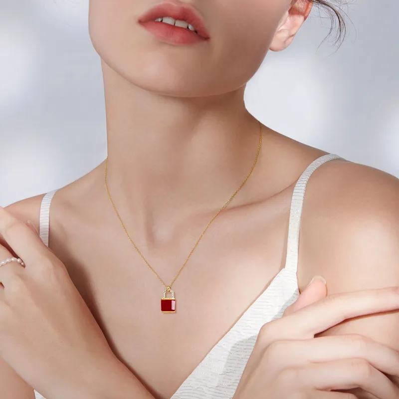KEYS VIA Agate Jade Necklaces Women's-2