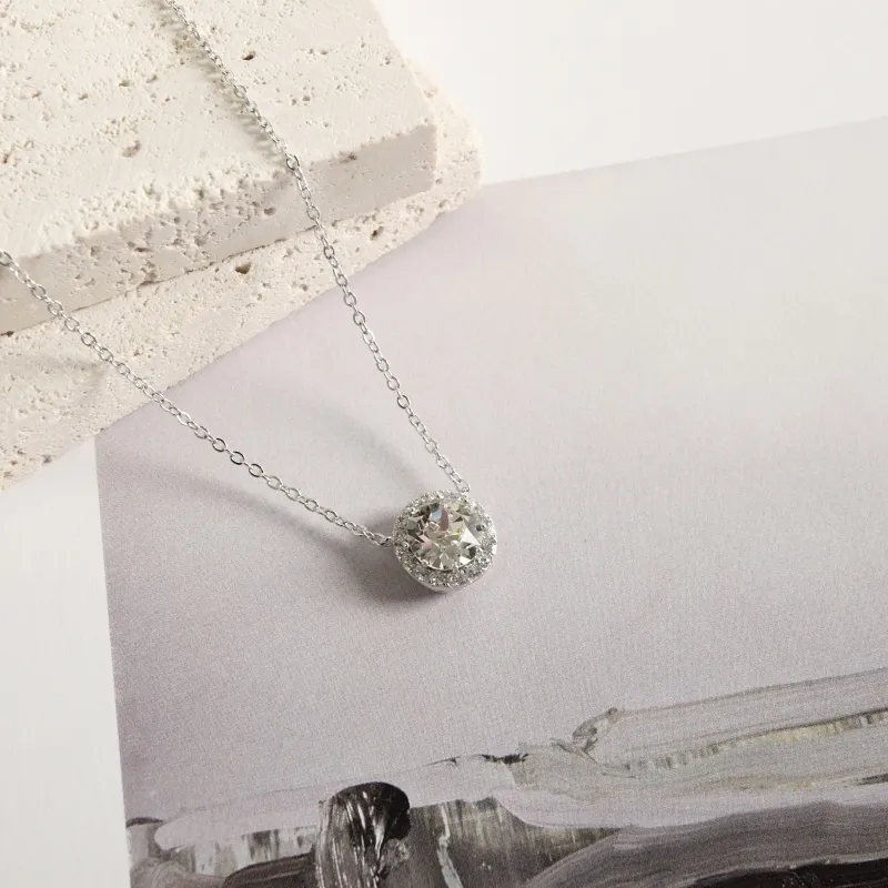 KEYS VIA S925 Silver, Synthetic Cubic Zirconia Necklaces Women's-1