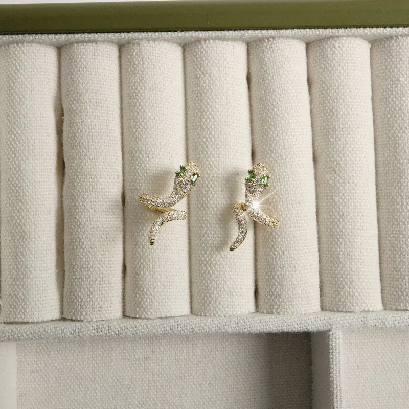 KEYS VIA Copper Alloy Stud Earrings Women's-1
