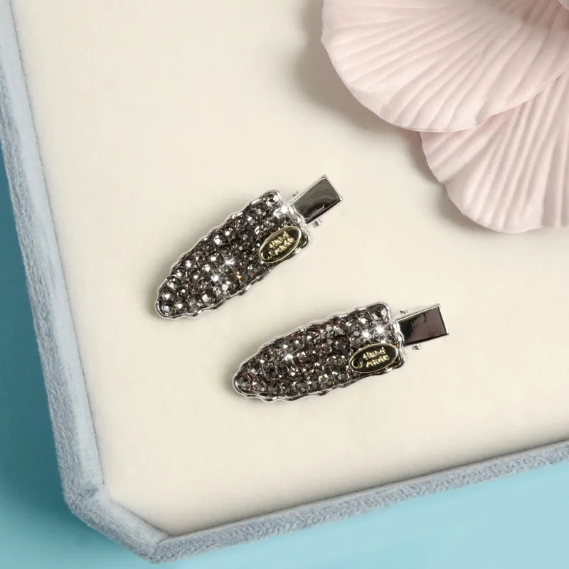 KEYS VIA Copper Alloy, Rhinestone Hair Clips Women's-2