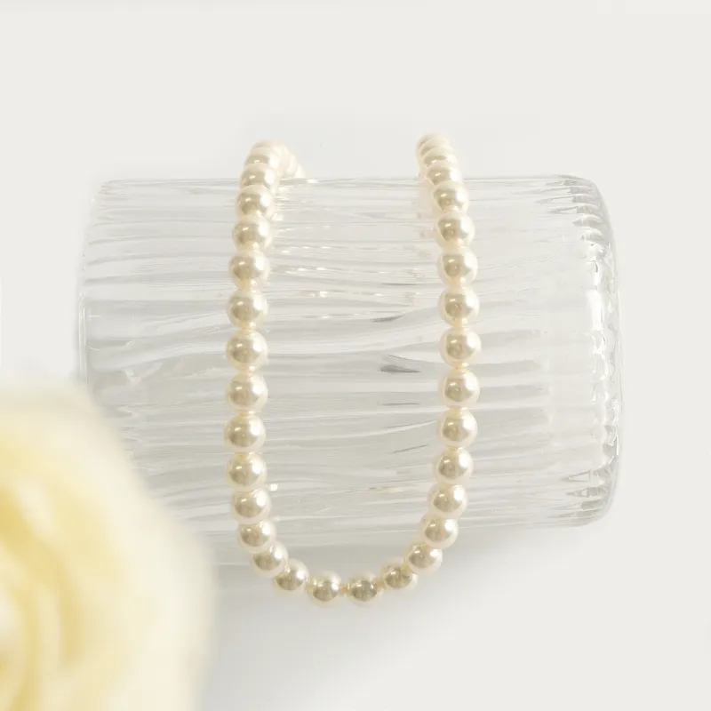KEYS VIA Copper Alloy Imitation Pearl Necklaces Women's-17