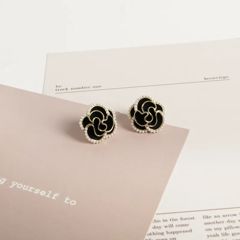 KEYS VIA Copper Alloy Faux Pearl S925 Sterling Silver Stud Earrings Women's-3