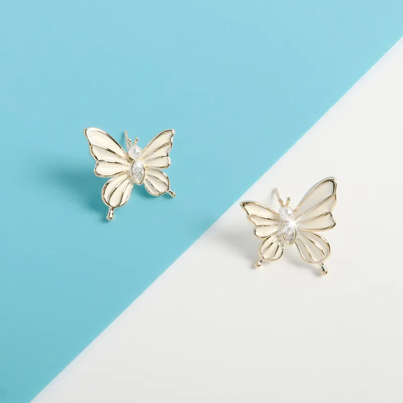 KEYS VIA Copper Alloy Stud Earrings Women's-1