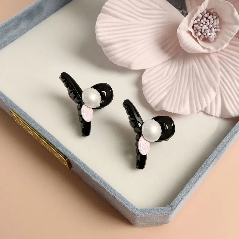 KEYS VIA Acrylic Imitation Pearl Copper Alloy Hair Clips Women's-2
