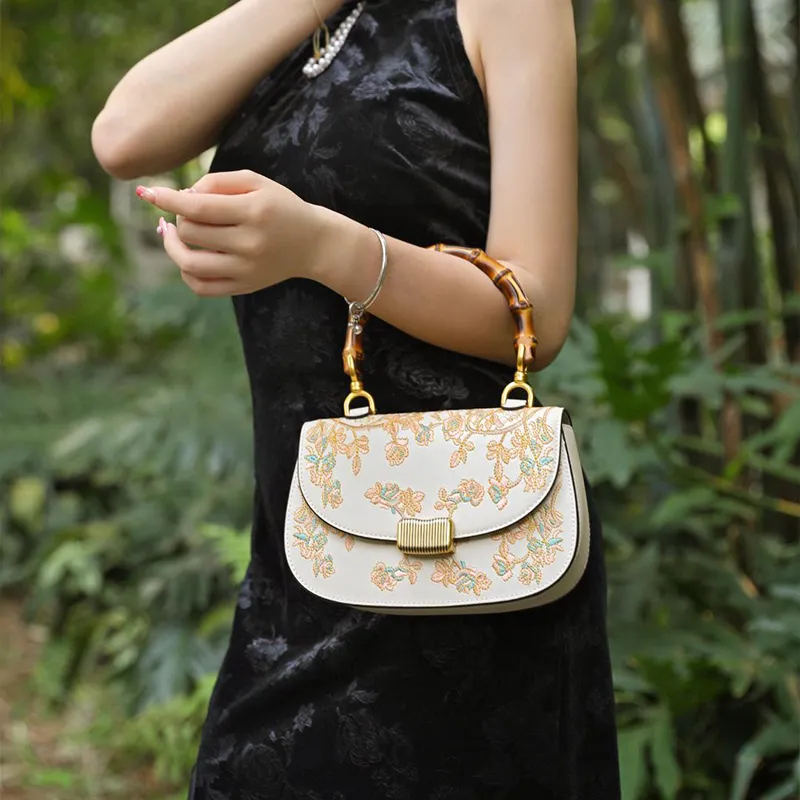 Forever Lucky Cow Leather Commute Bag One Shoulder Handbag Women's Multicolor-4