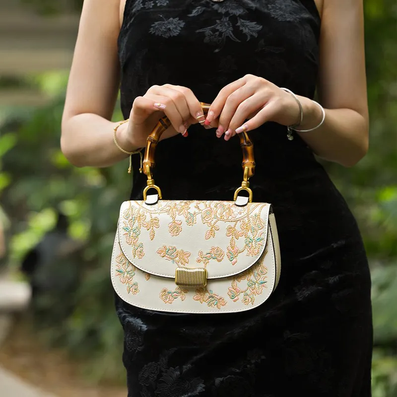 Forever Lucky Cow Leather Commute Bag One Shoulder Handbag Women's Multicolor-5