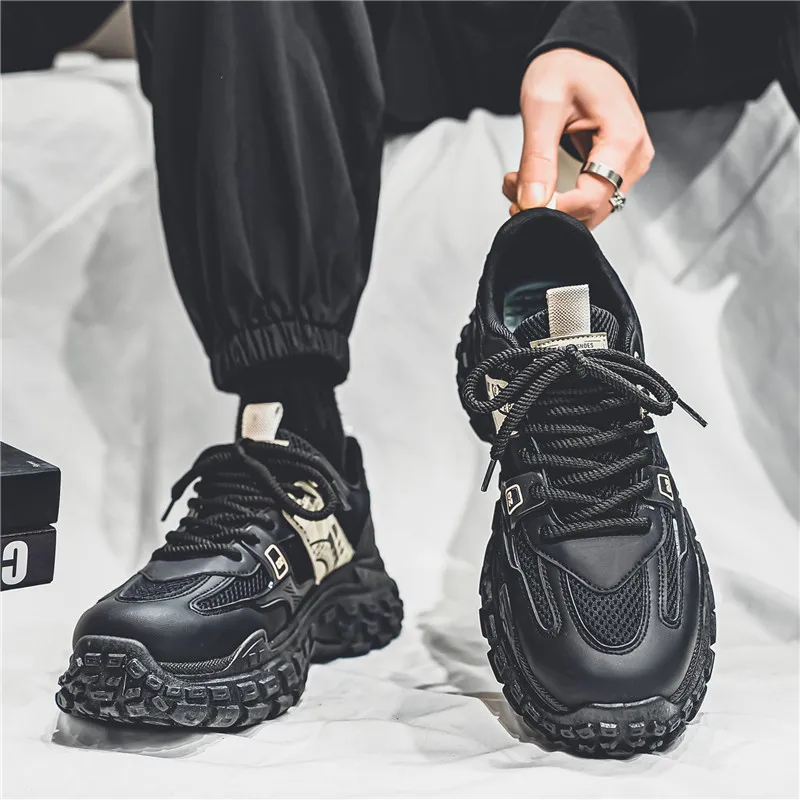 Animal Claws Anti Slip And Wear Resistant Height Increasing Low Top Chunky Sneakers Men's-2